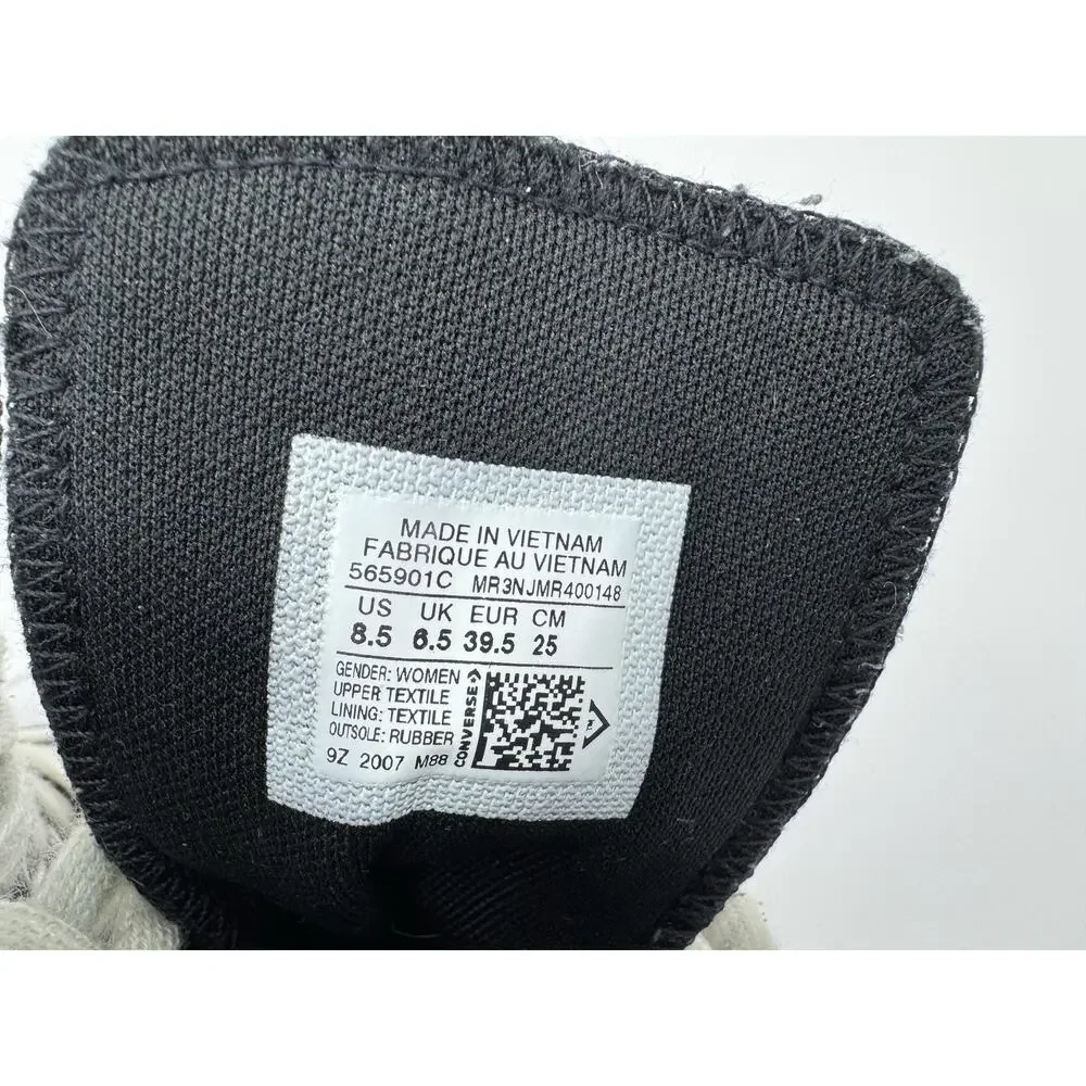 Converse Chuck Taylor All Star Lugged High Top Canvas Womens Sneakers 8.5 Black - Picture 13 of 14